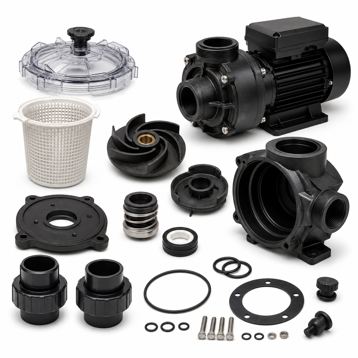 Pool Pump Parts, Seals, Impellers, Baskets & Motors – Aqua Terra Backyard
