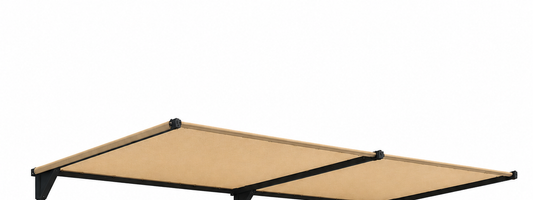 Tara Shade DeLux replacement canopy fabric stretched taut on its frame, shown from above on a white background