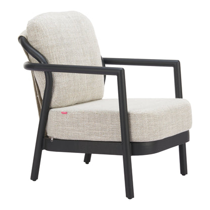 Rein Outdoor Patio Accent Chair, Beige