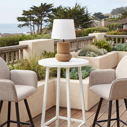 Seina Outdoor Solar Table Lamp, Natural