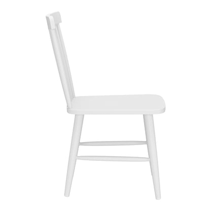Zeilen Outdoor Patio Dining Chair, Set of 2, White