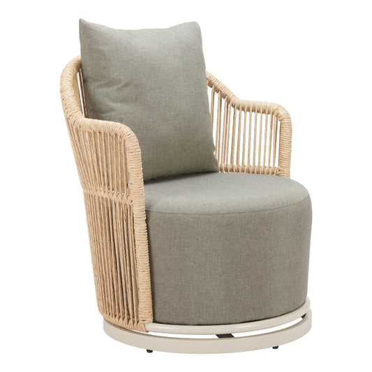 Lanai Outdoor Patio Swivel Chair, Multicolor