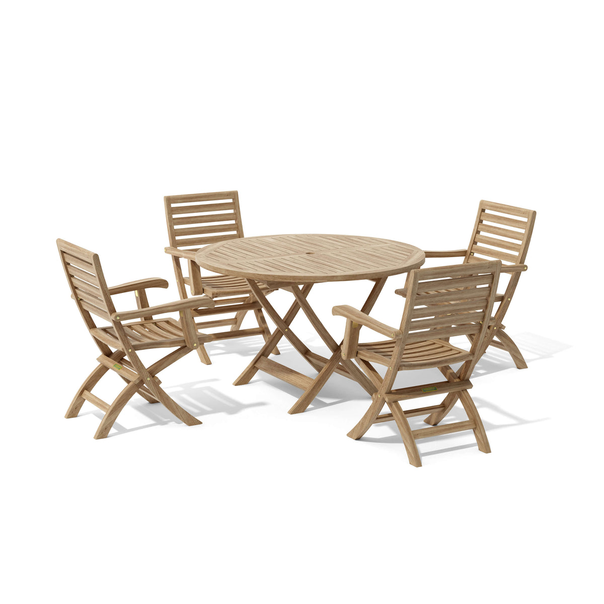 Anderson Teak Andrew Bahama 5-Piece Folding Dining Set