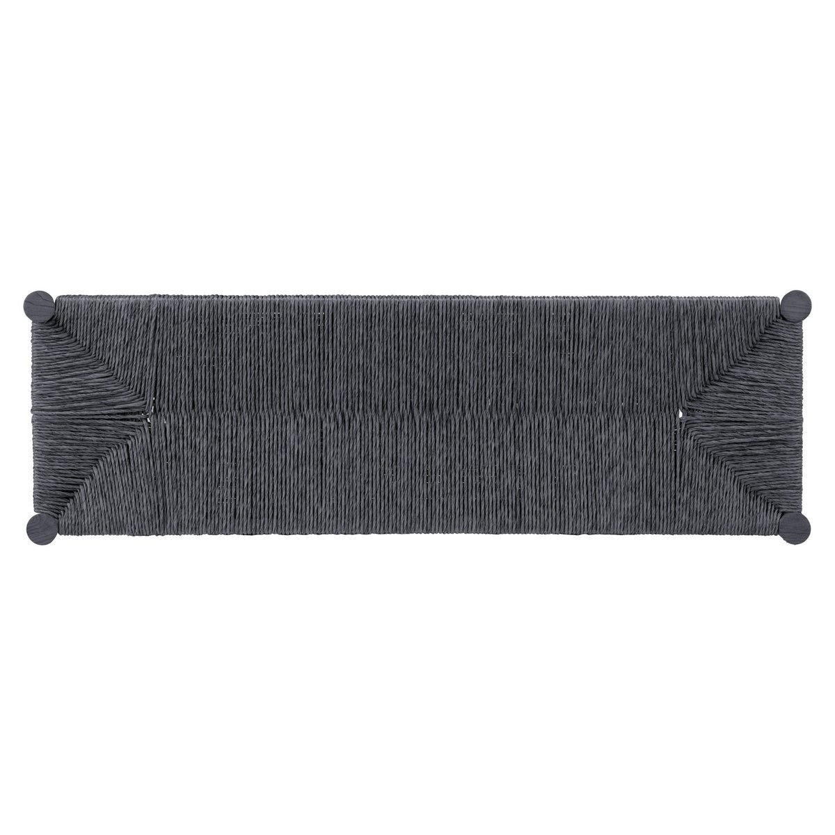 Iska Outdoor Patio Bench, Black