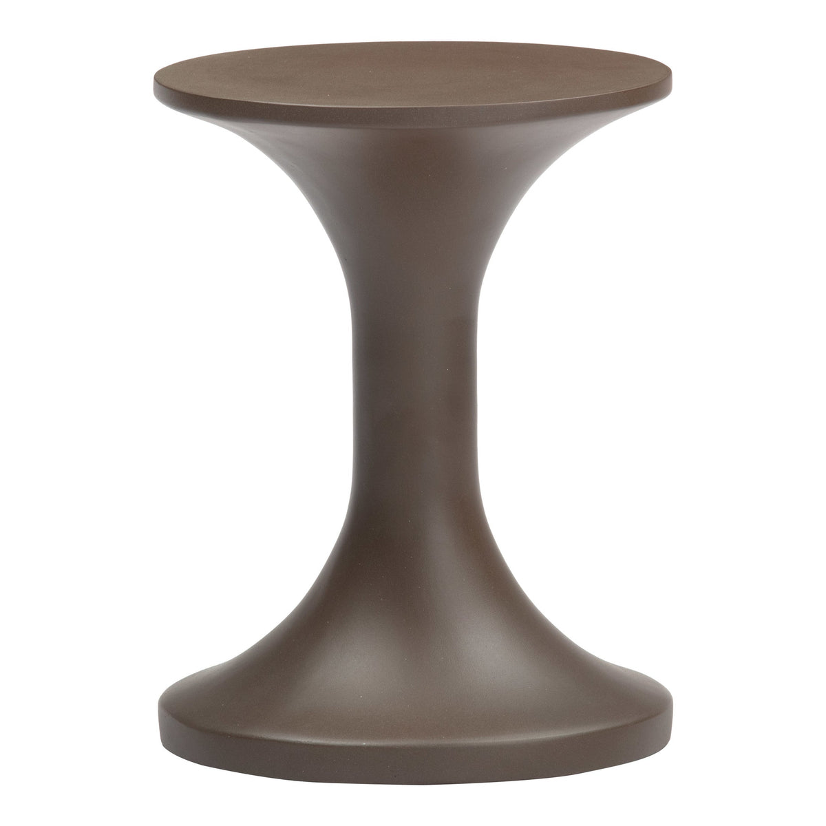 Arka Outdoor Patio Side Table, Brown