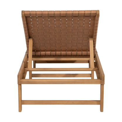 Breath Outdoor Patio Chaise Lounge, Brown