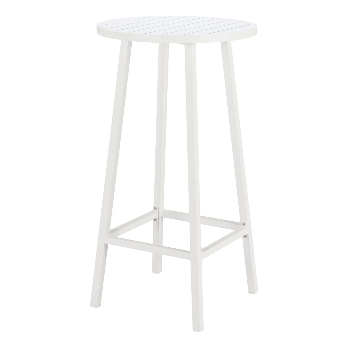 Ren Outdoor Patio Bar Table, White