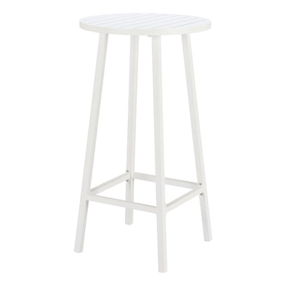 Ren Outdoor Patio Bar Table, White