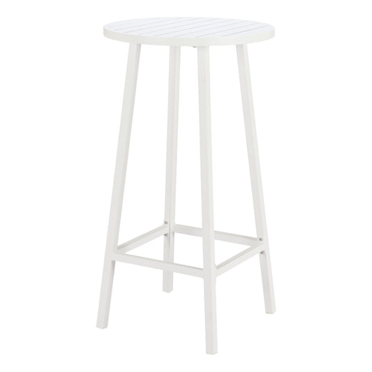 Ren Outdoor Patio Bar Table, White