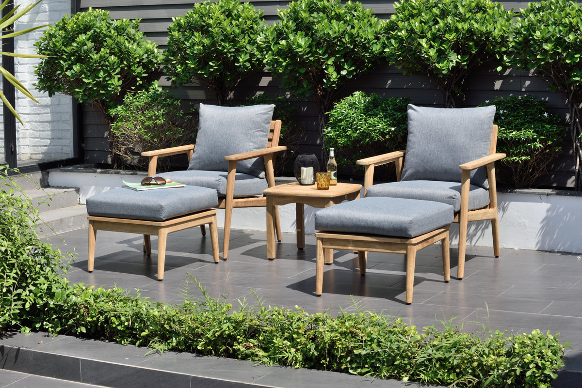 Amazonia Eve Teak Outdoor Conversation Set with Cushions