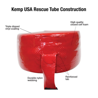 Kemp USA 50 in Grip It Rescue Tube with GUARD Logo, Kemp USA