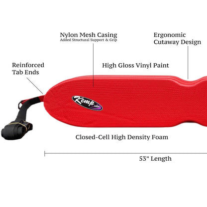Kemp USA 53 in Cut-a-way Rescue Tube with GUARD Logo, Red, Kemp USA