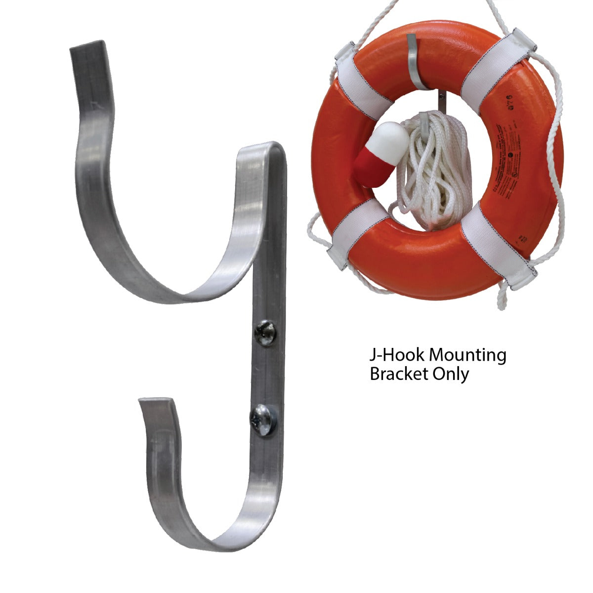 Kemp USA Ring Buoy J-Hook Mounting Bracket