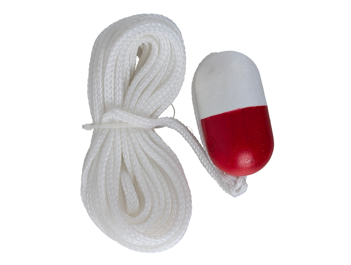 Kemp USA Economy 60 ft Throw Line with Red/White Float