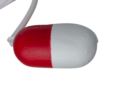 Kemp USA Economy 60 ft Throw Line with Red/White Float, Kemp USA