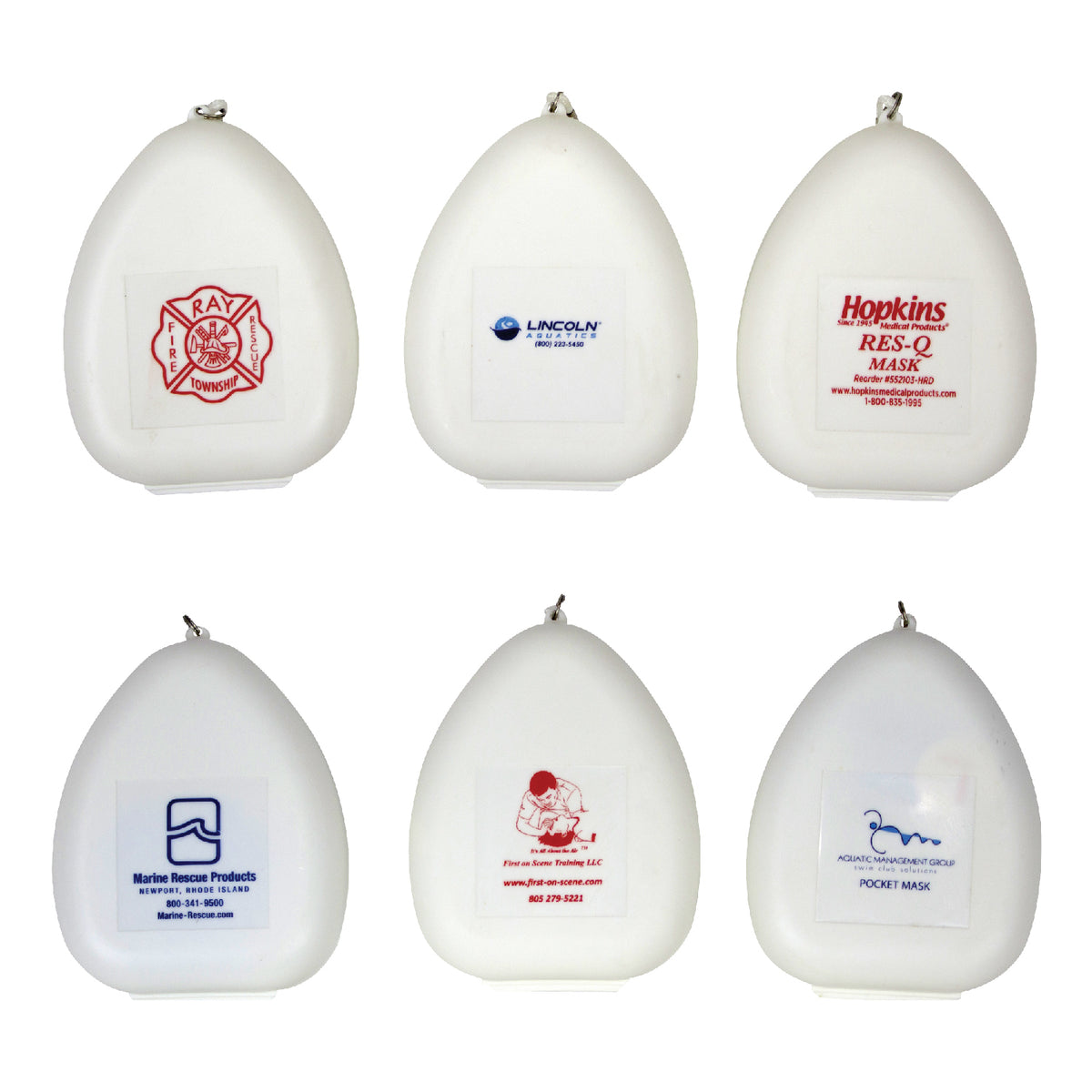 Ambu CPR Mask with O2 Inlet, Headstrap, Gloves and Wipes, Kemp USA