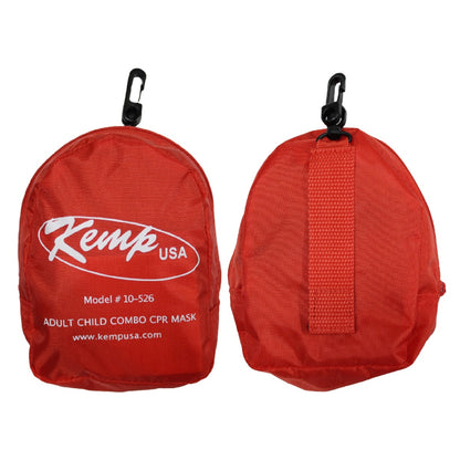 Kemp USA Adult Child and Infant CPR Mask Combo with Gloves and Wipe, Kemp USA