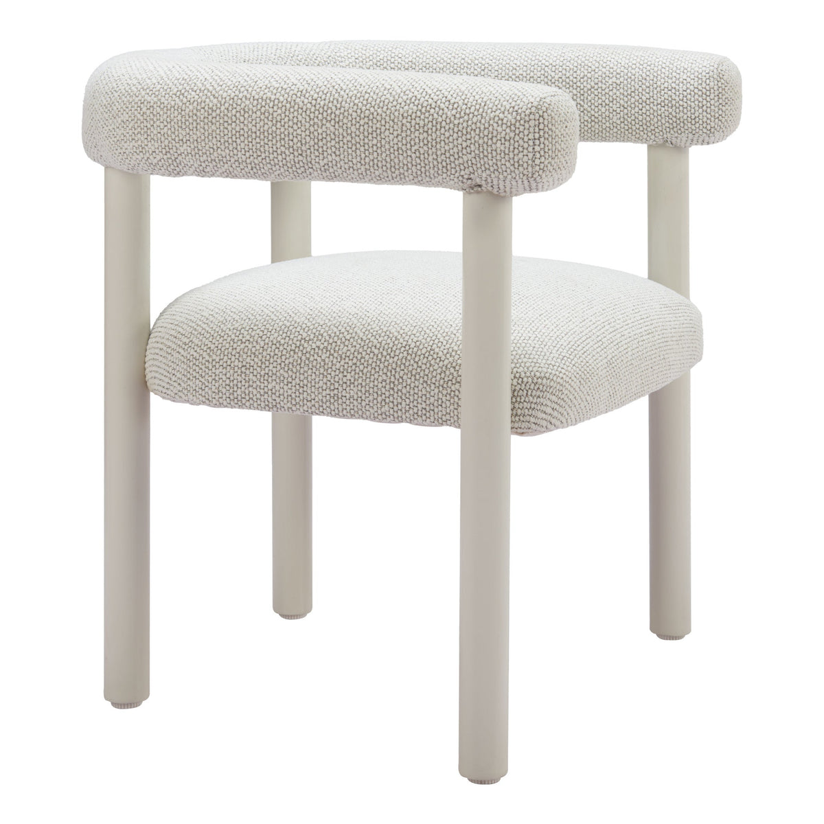 Sunbath Outdoor Patio Dining Chair, Set of 2, White