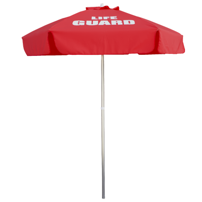 Kemp USA 6 ft Polyester Fabric Umbrella with LIFE GUARD Logo, Kemp USA
