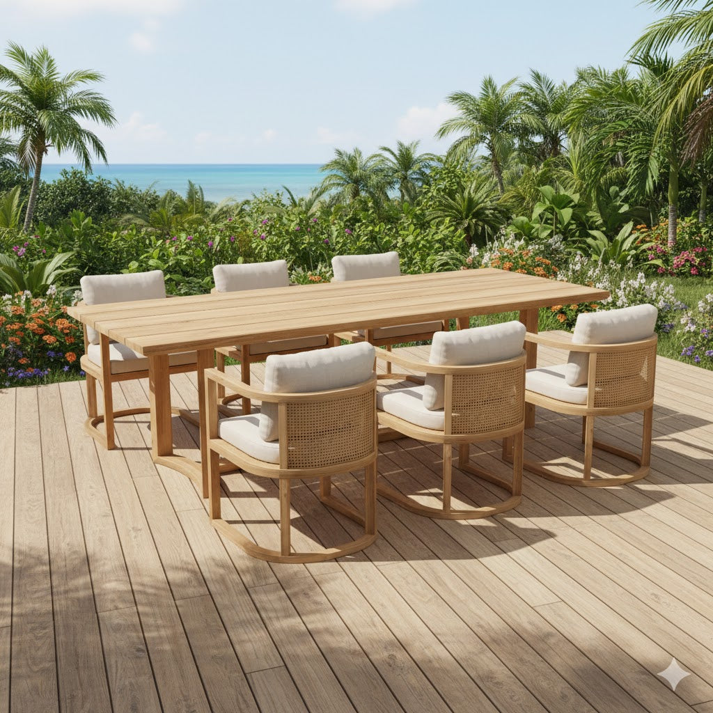 Anderson Teak Junus 7-Piece Dining Table Set