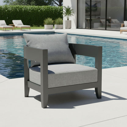 Anderson Teak Coronado Deep Seating Aluminum Armchair