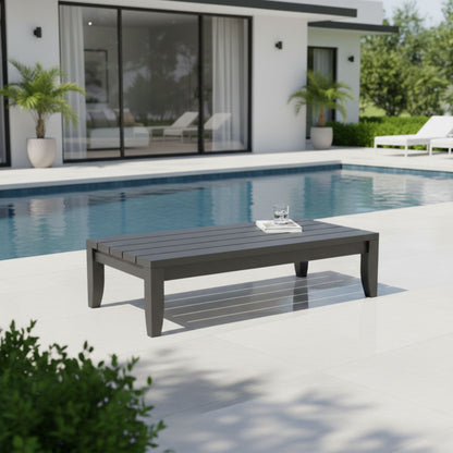 Anderson Teak Coronado Aluminum Rectangular Coffee Table