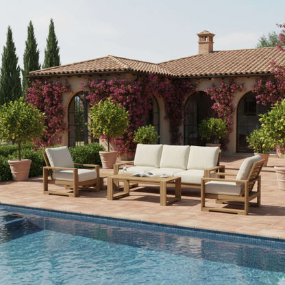 Anderson Teak Capistrano 5-Piece Deep Seating Sofa Collection