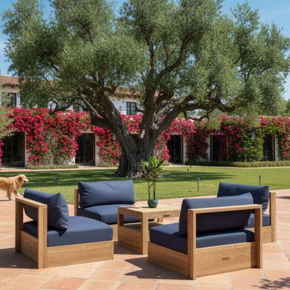 Anderson Teak Copacabana 5-Piece Modular Deep Seating Set