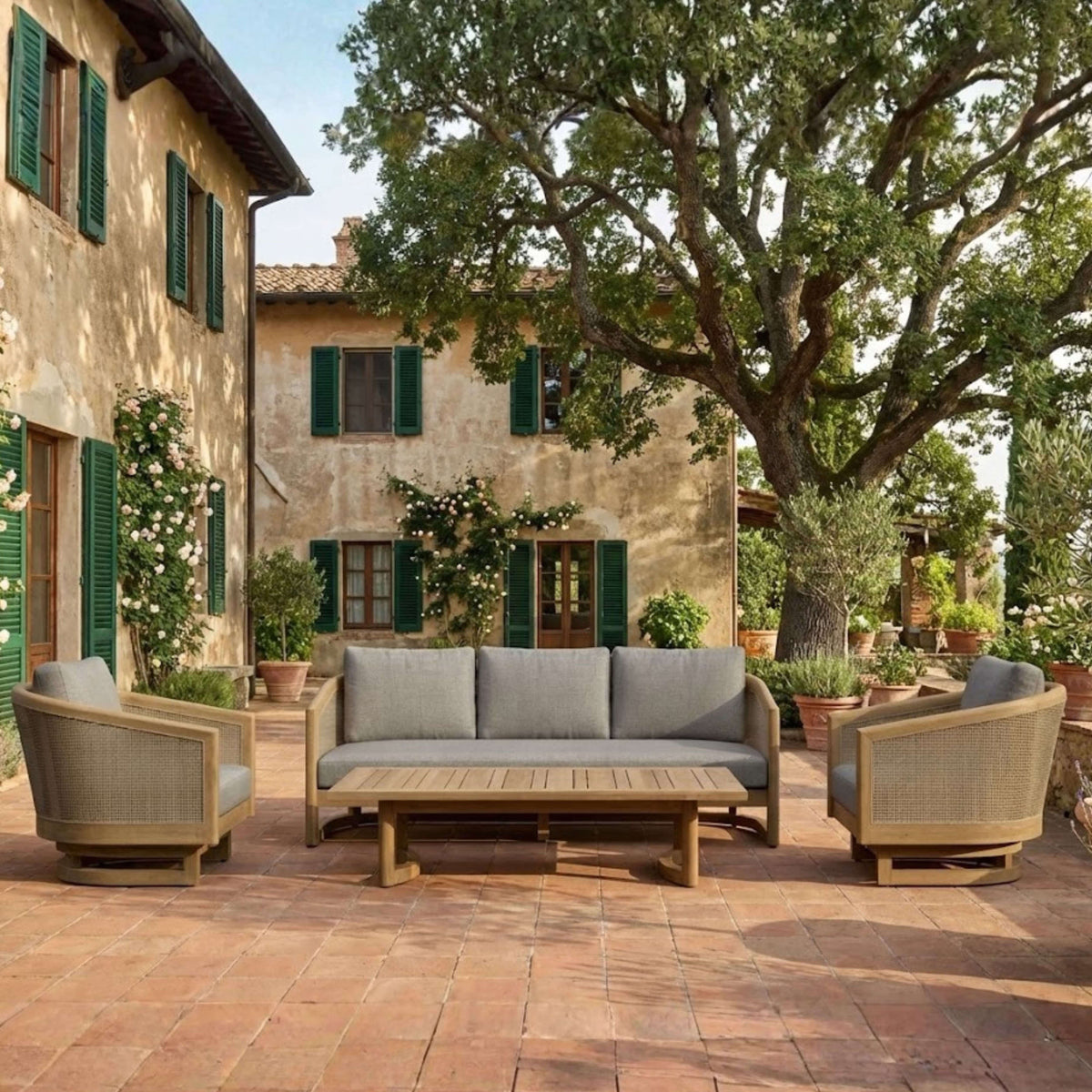 Anderson Teak Catania 4-Piece Deep Seating Set