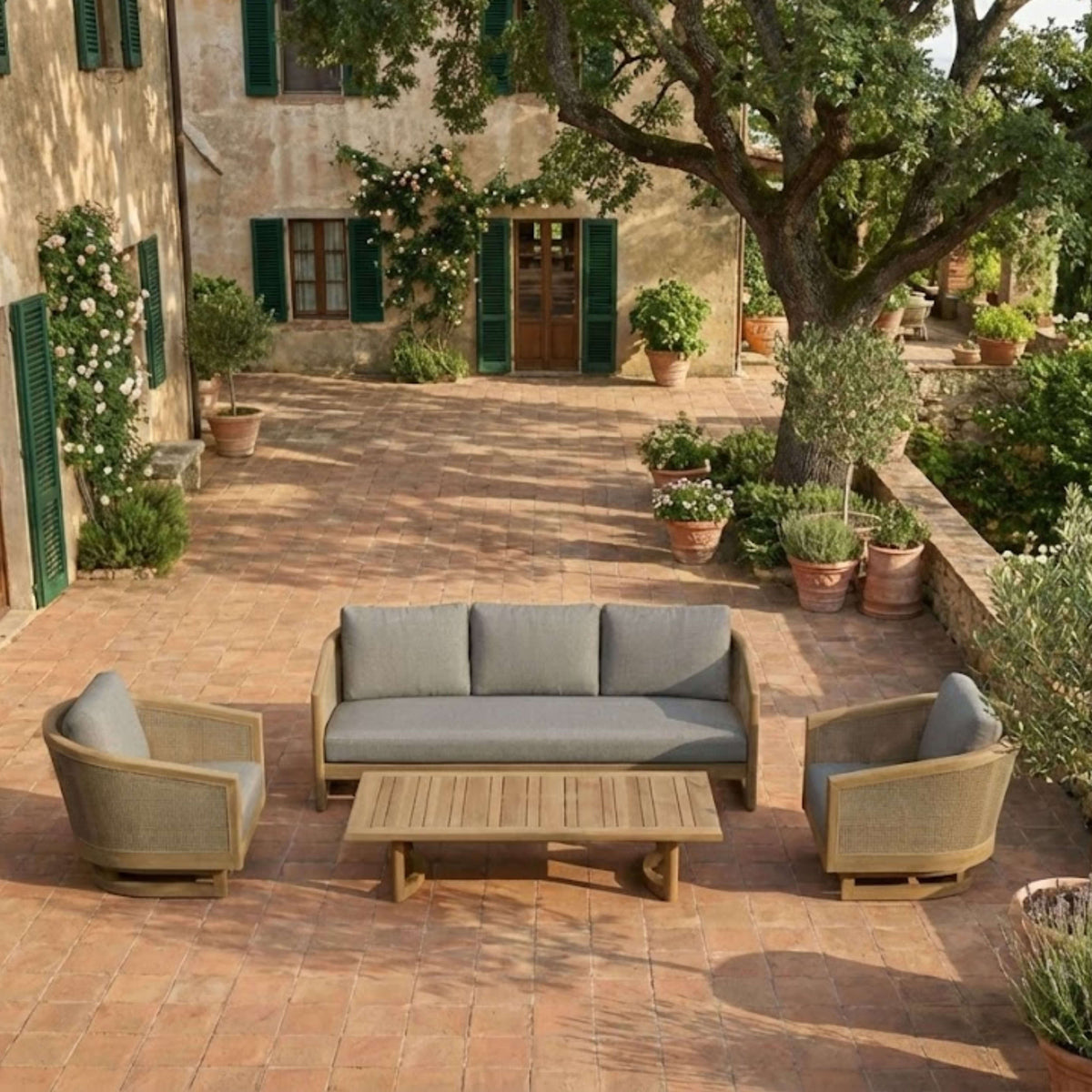 Anderson Teak Catania 4-Piece Deep Seating Set