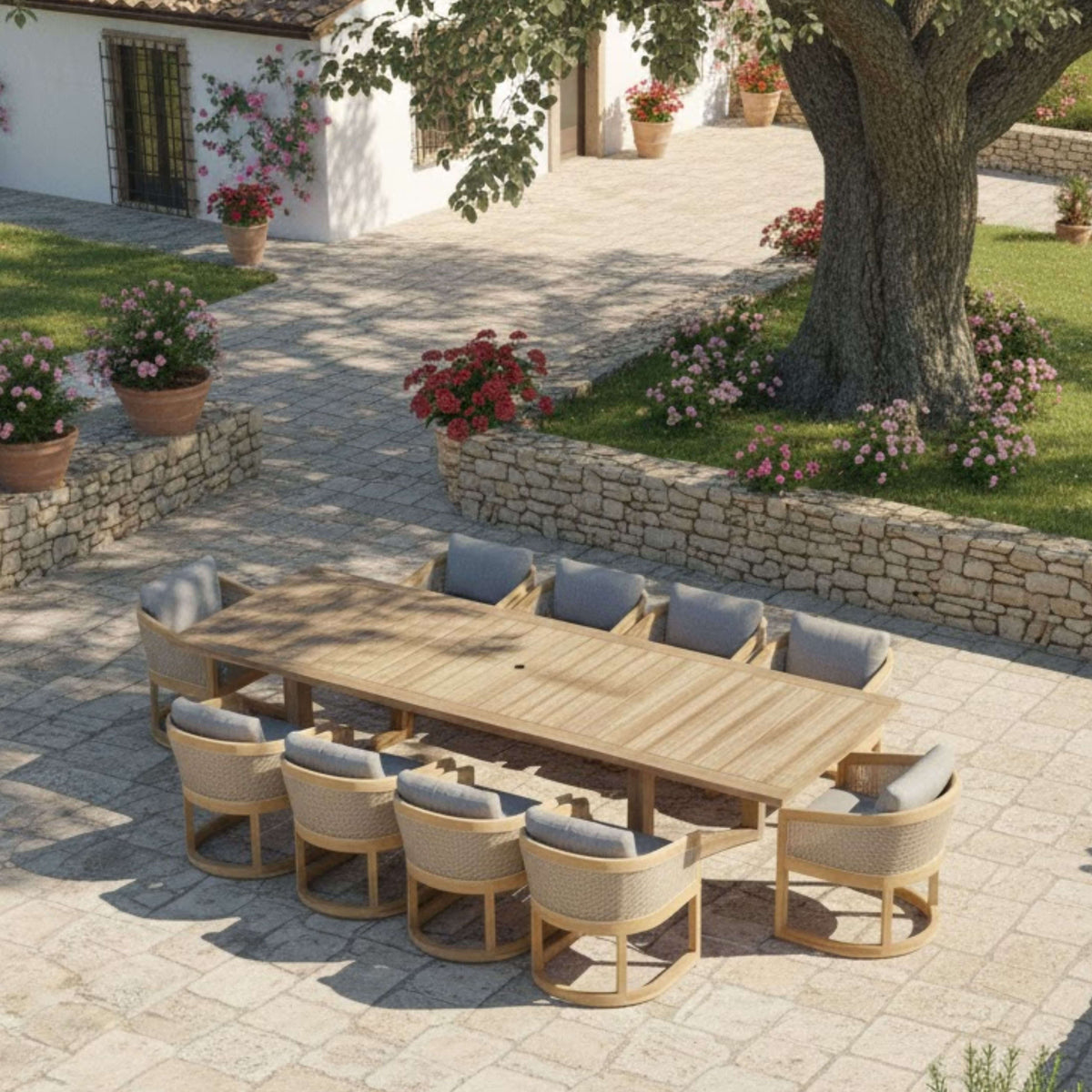 Anderson Teak Catania 11-Piece Dining Set
