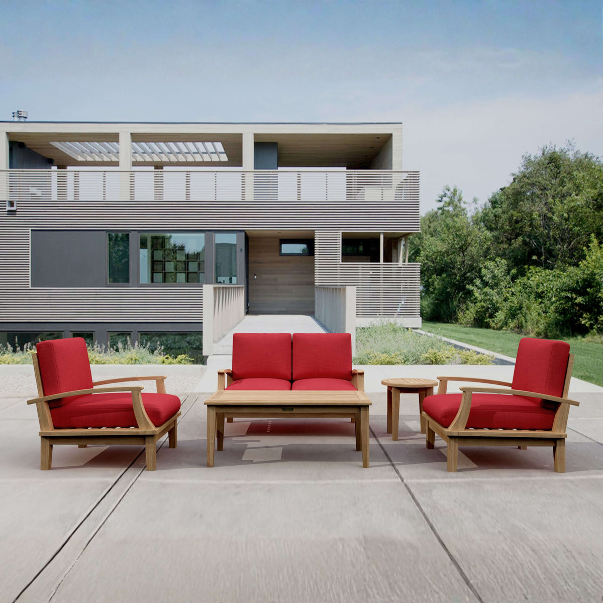 Anderson Teak Brianna 5-Piece Deep Seating Loveseat Set