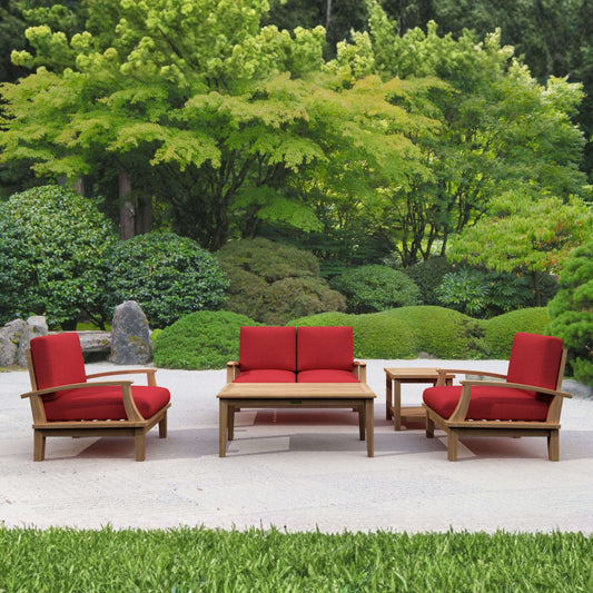Anderson Teak Bahama Brianna 5-Piece Deep Seating Loveseat Set