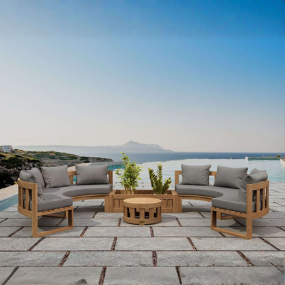 Anderson Teak Circular Modular Deep Seating Set