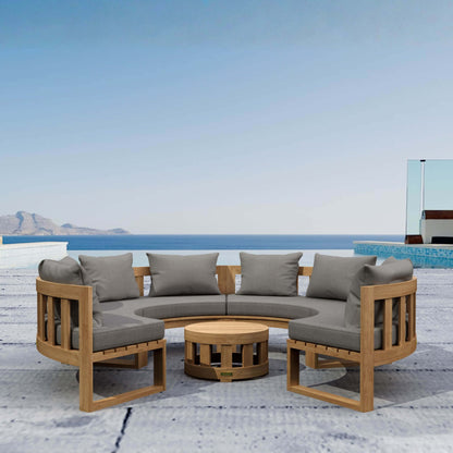 Anderson Teak Circular Modular Deep Seating Set