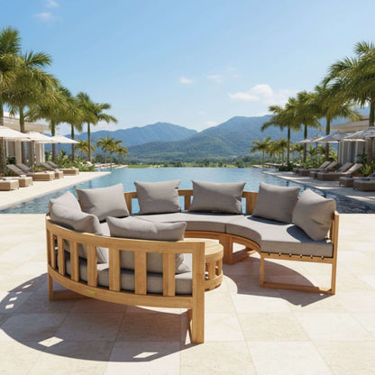 Anderson Teak Circular Modular Deep Seating Set