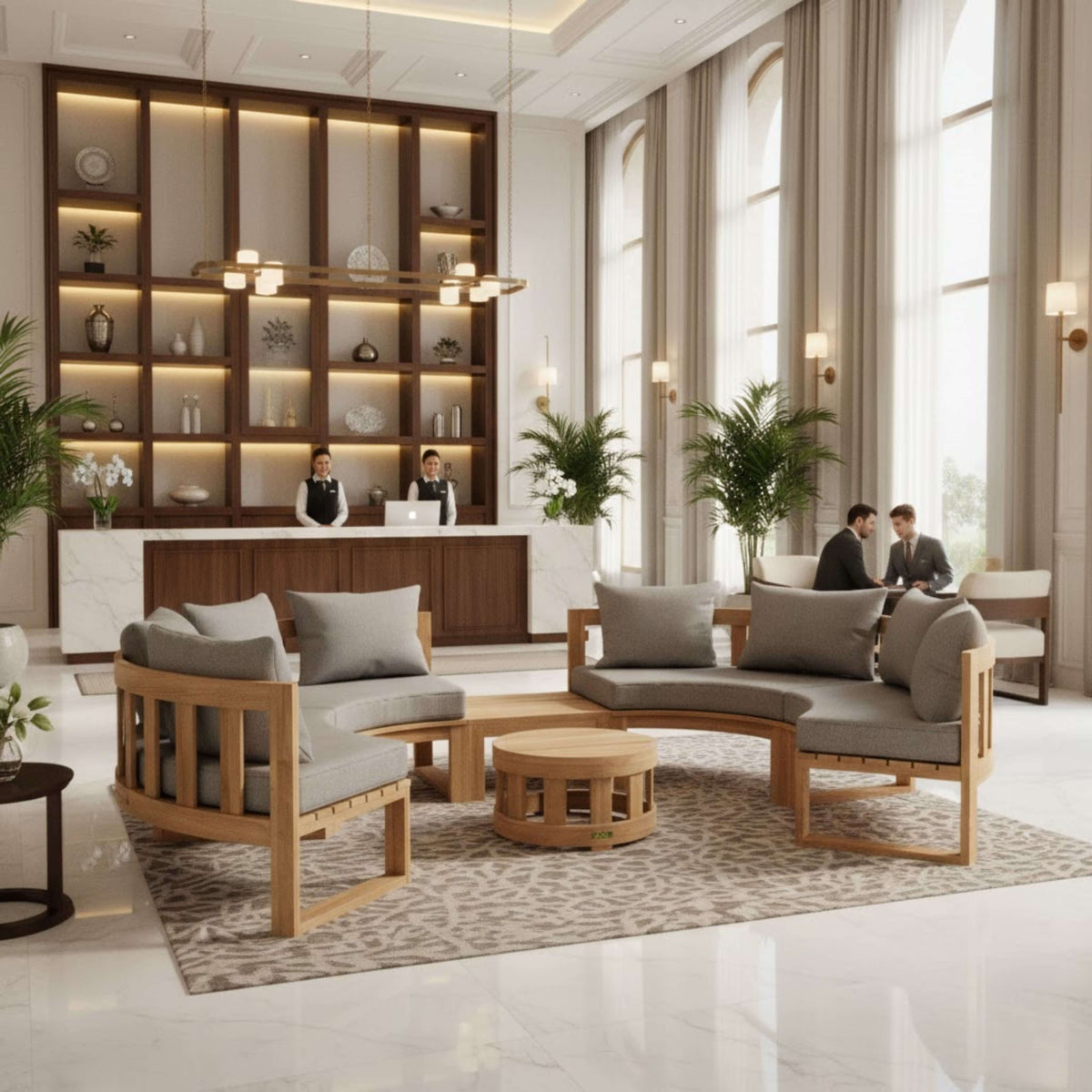 Anderson Teak Circular Modular Deep Seating Set