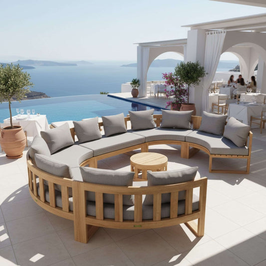Anderson Teak Circular Modular Deep Seating Set
