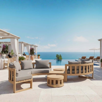 Anderson Teak Circular Modular Deep Seating Set