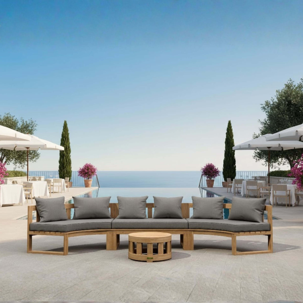 Anderson Teak Circular Modular Deep Seating Set