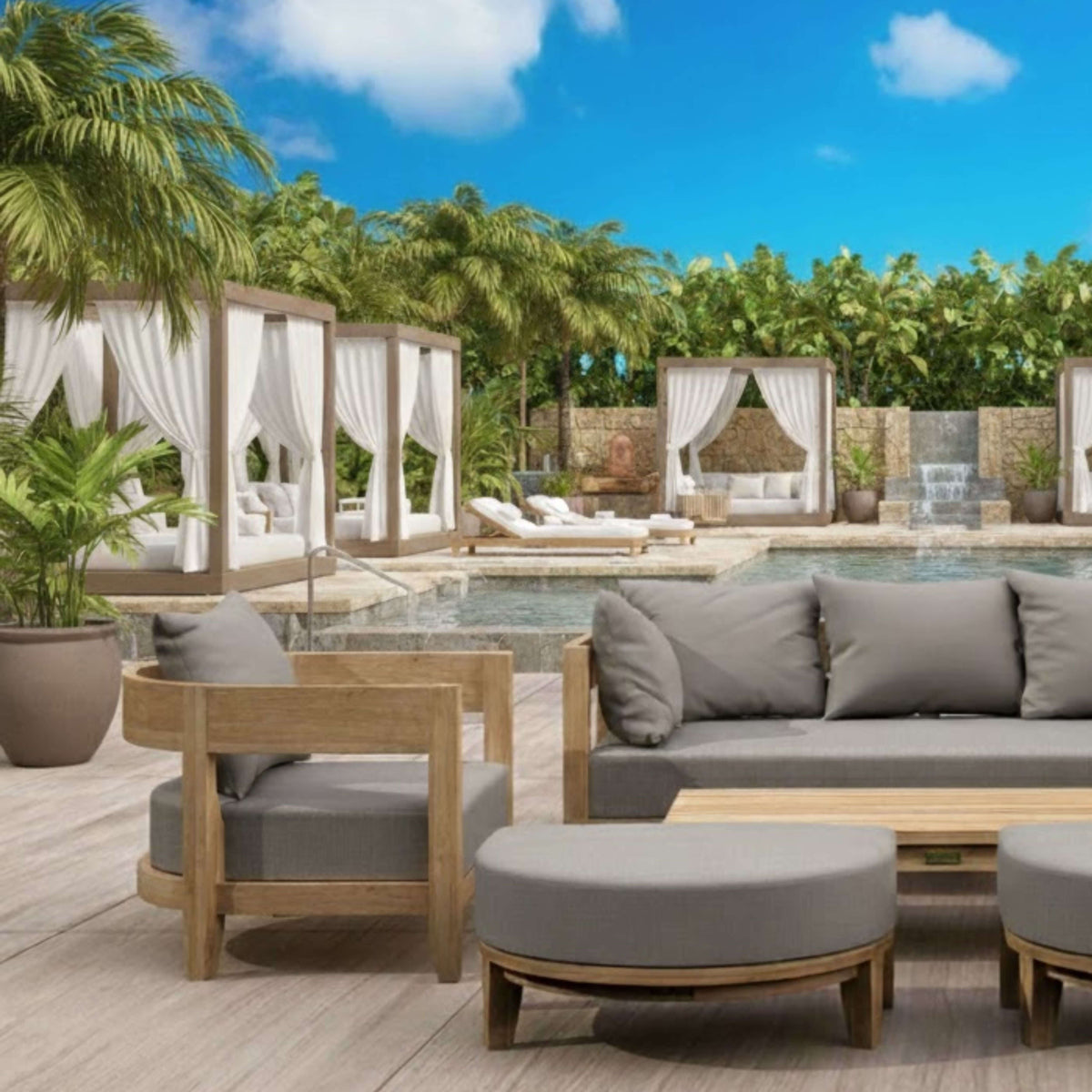 Anderson Teak Coronado 6-Piece Deep Seating Set