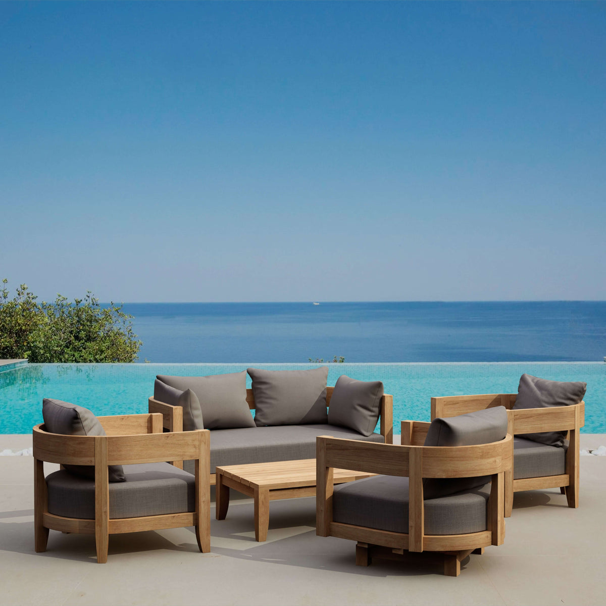 Anderson Teak Coronado 5-Piece Deep Seating Set