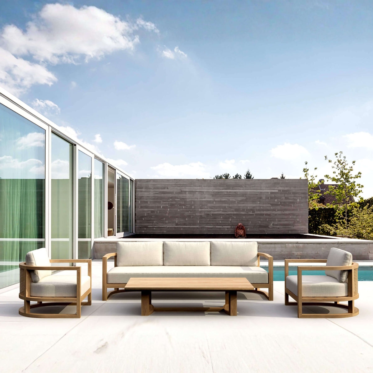 Anderson Teak Junus 4-Piece Deep Seating Set