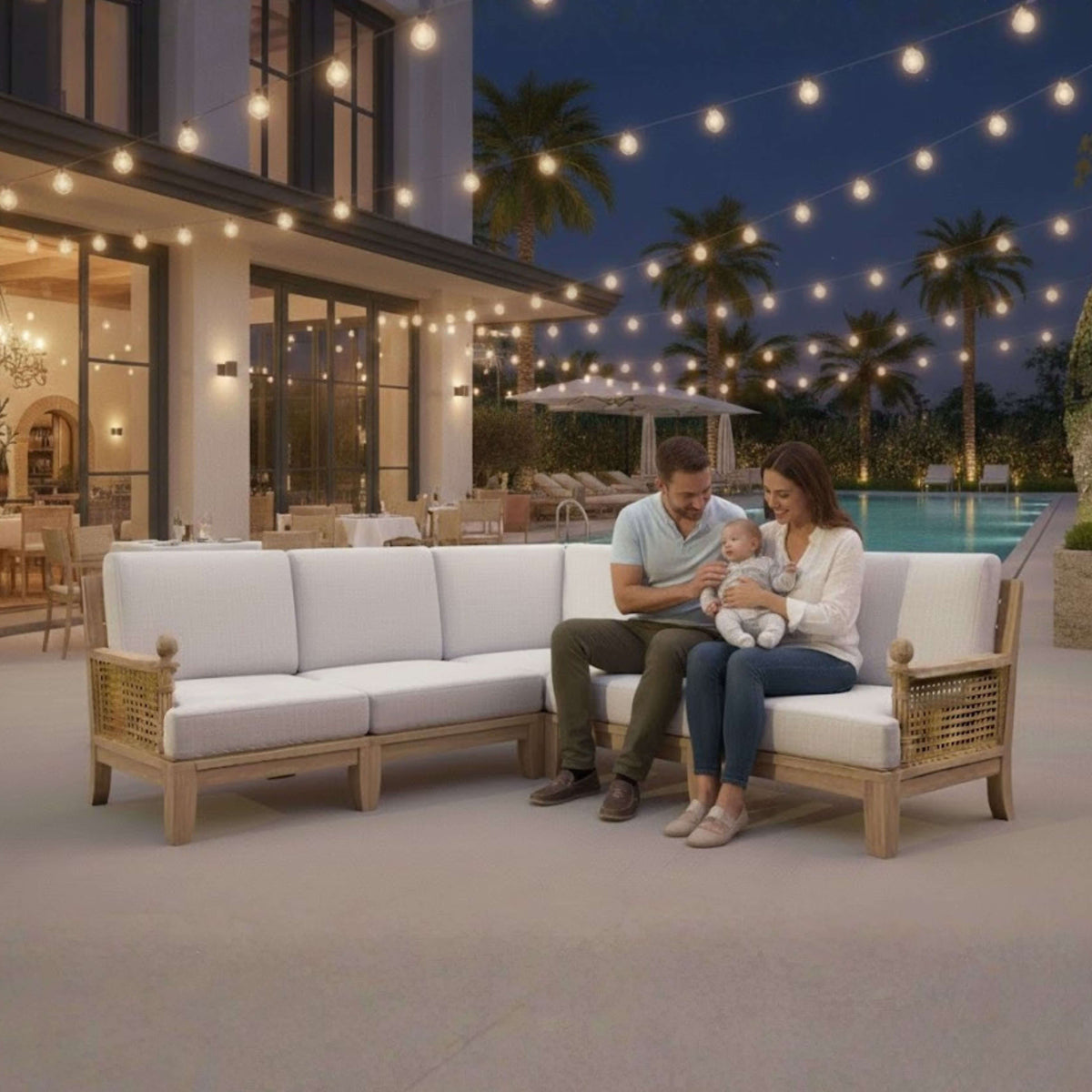 Anderson Teak Luxe 5-Piece Modular Set
