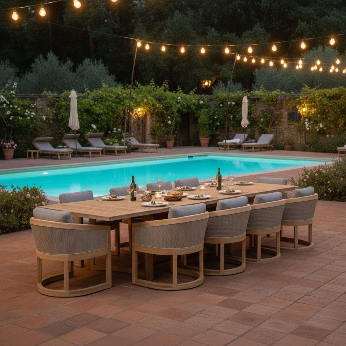 Anderson Teak Catania 11-Piece Dining Set