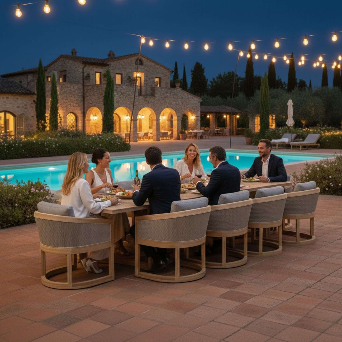 Anderson Teak Catania 11-Piece Dining Set