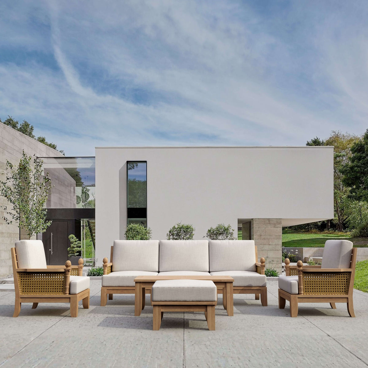 Anderson Teak Luxe 7-Piece Modular Deep Seating Set