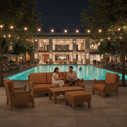 Anderson Teak Luxe 7-Piece Modular Deep Seating Set