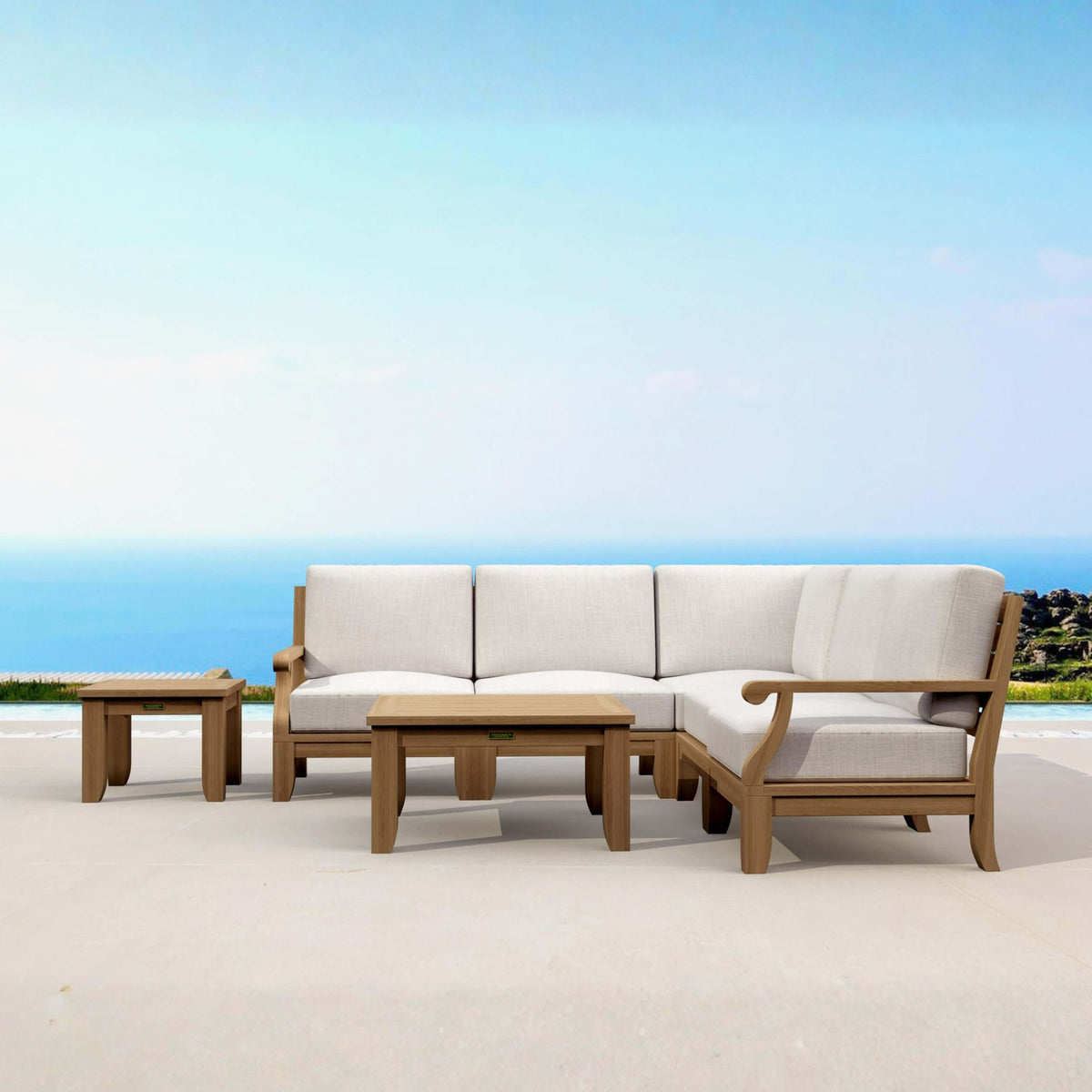 Anderson Teak Riviera 7-Piece Modular Set w/ Square Table