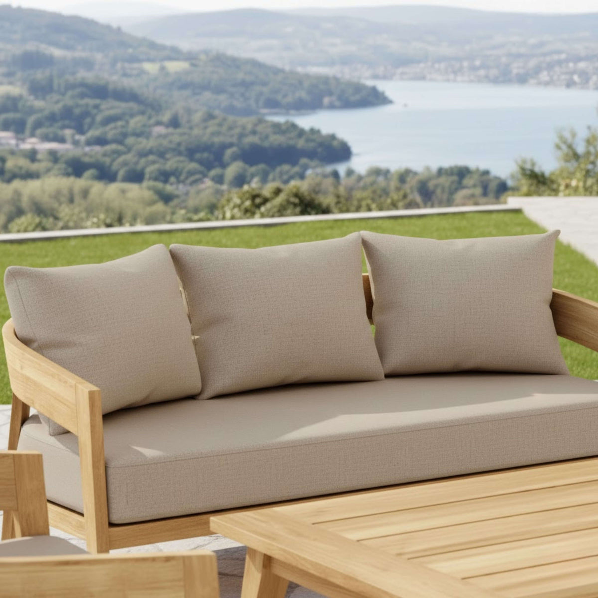 Anderson Teak Toscana 4-Piece Deep Seating Swivel Set